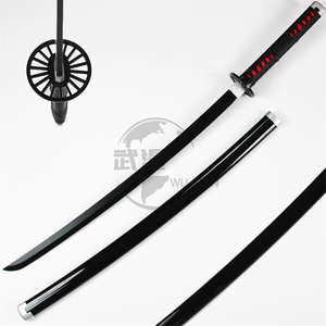 Black Demon Slayer Cosplay <span class=keywords><strong>Tanjiro</strong></span> accessoires d'arme léger anime japonais jouet <span class=keywords><strong>épée</strong></span>s avec gaine - Product Image 5