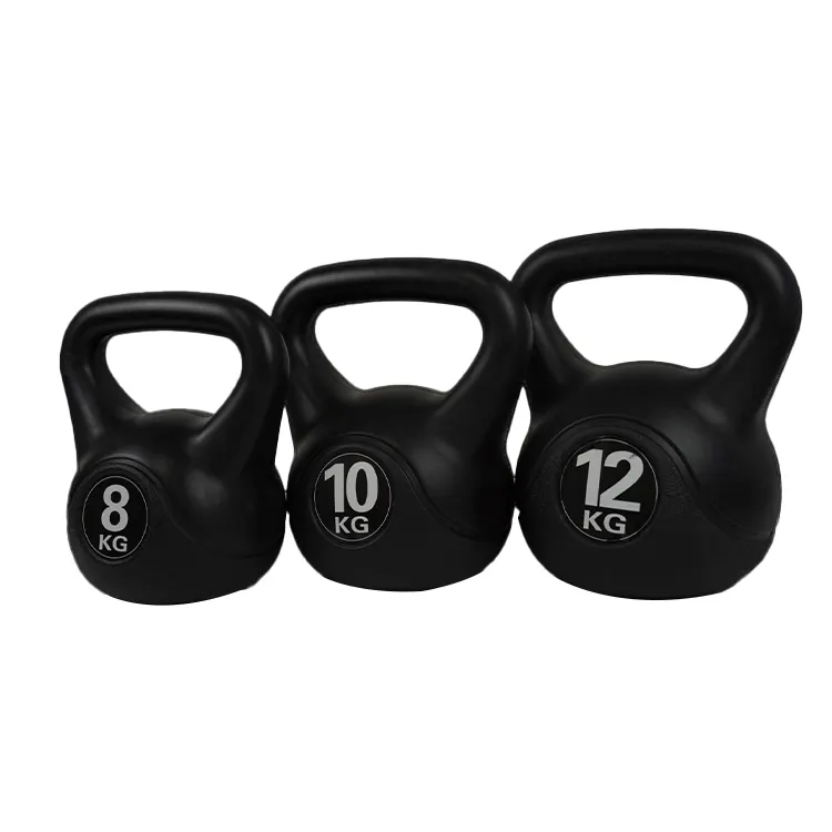 8kg Zement-Kettlebell Freigewichte Kettlebell-Set Fitness Gewichtheben Kettlebell