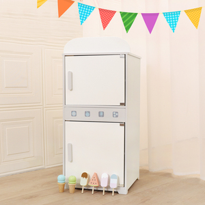 Jouet de <span class=keywords><strong>réfrigérateur</strong></span> de cuisine <span class=keywords><strong>en</strong></span> <span class=keywords><strong>bois</strong></span> avec ensemble de cuisine pour la maternelle et la garderie, cadeau unisexe pour les garçons et les filles - Product Image 2