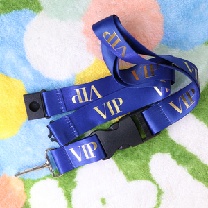 Tùy Chỉnh Khuyến Mại An Toàn Khóa Mềm <span class=keywords><strong>Polyester</strong></span> Mỏng Tùy Chỉnh Vàng In Ấn Logo Dây Buộc - Product Image 1