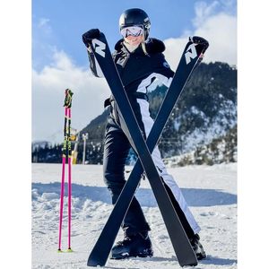 Combinaison de ski pour femme personnalisée, une pièce, isolée, duvet de canard 30g, imperméable 15k, respirante 10k, vêtements de ski - Product Image 4