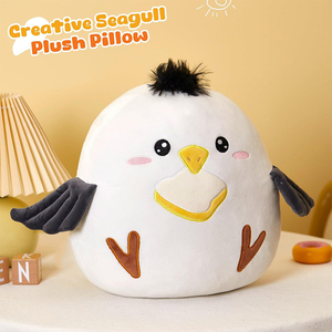 Almohada de Peluche de Gaviota de 12'' Personalizable al por Mayor, Adorable Peluche de Gaviota para Abrazar, Regalo Perfecto para Niños, Niñas y Amigos - Product Image 3