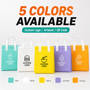 Nuevas Bolsas Térmicas Desechables para Entrega de Alimentos, con Aislamiento Térmico, Forro de Papel de Aluminio, Impresión de Logotipo Personalizada, Bolsas para Llevar - Product Image 2