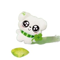 Nouvelle Peluche Chiot Trèfle à Quatre Feuilles, Pendentif Mignon pour 14 ans et plus, Rembourrage en Coton PP, Vente en Gros pour Fêtes