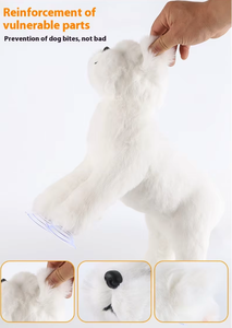 15 Năm Nhà Máy Chất Lượng Hàng Đầu Thực Tế Con Chó Đồ Chơi Mềm Lông Vật Liệu Silicone Được Xây Dựng-Trong Rung Âm Thanh Đồng Hành Cho Chó - Product Image 6