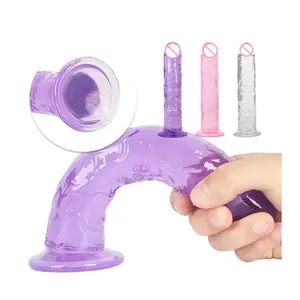 Factory Price Artificial Huge Penis Dick Female Masturbator Soft Jelly Realistic Dildo Anal Plug Sex Toys