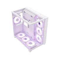 C712 White Computer Gaming Case Mid Tower PC ATX ITX Tempered Glass Cable Management Wholesale