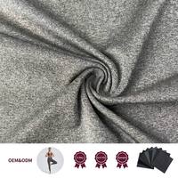 Tela Elástica de Jersey Cepillado 90% Poliéster 10% Spandex, Ecológica, para Ropa Deportiva, Tela de Jersey Elástica Melange para Trajes de Yoga