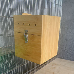 Yüksek standart kalite ile papağan kuşlar için sağ ve sol asılı çevre dostu bambu yetiştiriciliği ve yuvalama kutusu - Product Image 6