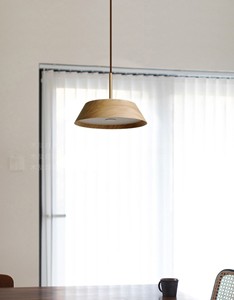 Nuova Lampada a Sospensione di Design 2022 in Rovere Bianco/Noce Nero, Lampadari Unici in Macramè per Camera da Letto - Product Image 5