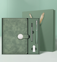 Ensemble cadeau de carnet en cuir PU de luxe personnalisable avec impression UV, stylo signature, boucle magnétique, journal d'affaires A5, bureau d'entreprise