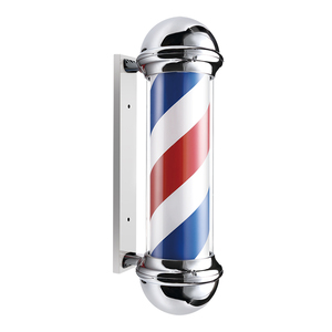 Salon de coiffure professionnel coiffeur lumière lumière tenture murale barbier lumière rotative mode barbier pôle - Product Image 2