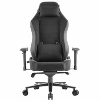Chaise de jeu en tissu pour la maison, chaise de gamer avec accoudoirs 4D réglables, chaise PC confortable, chaise de jeu moderne