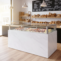 Petit réfrigérateur de comptoir pour gâteaux au chocolat, vitrine réfrigérée de table, présentoir réfrigéré, congélateur