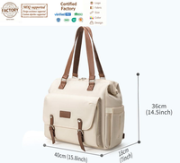 Sac à langer convertible 4 en 1 pour bébé, se transforme en sac à dos à langer, sac à main pour bébé, sac à langer bandoulière pour poussette, sac de voyage pour bébé
