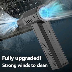 Sèche-cheveux violent à air comprimé 130000 tr/min, fonctionne sur batterie, réglage multi-niveaux, moteur sans balais - Product Image 2