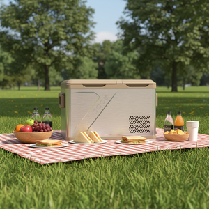 <span class=keywords><strong>Alpicool</strong></span> QLD35, refroidisseur de voiture portable écologique, compresseur, congélateur de camping en plein air, réfrigérateur à double zone, réfrigérateurs de voiture 12V - Product Image 5