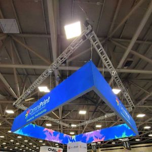 Perfil de Aluminio para Ferias Comerciales, Tela Impresa, Tira de Luz LED, Caja de Luz Colgante para Techo, Exhibición de Stand, Ecológico y Portátil - Product Image 2