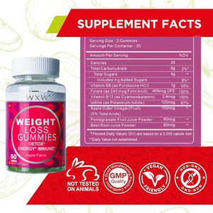 WXW Stock Raíz de remolacha Adelgazante Pérdida de peso Gummy Quemador de grasa Gummies Pérdida de peso Quemador de grasa Pérdida de peso Cuidado DE LA SALUD Gummies - Product Image 2