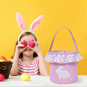 New Arrival <strong>Easter</strong> Bunny <strong>Baskets</strong> for Kids Empty Egg Bags Rabbit Buckets with Handle for Carrying Candy Cute Stuffed <strong>Easter</strong> <strong>Gifts</strong> - Product Image 5