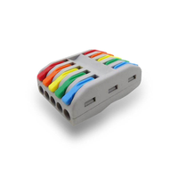 Terminal de Cableado PCT-211 de Conexión Rápida, Puede Empalmarse con Conector 1 Entrada 1 Salida