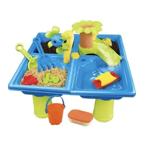 24PCS Summer Outdoor Colorful Plastic Sand Box Beach Bucket Tool Set Water Play Table Beach Toy For Kid