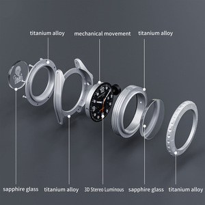 Orologio Subacqueo 1000M con Cassa in Titanio DLC, Movimento Meccanico Automatico Miyota 82S0, Cinturino FKM, Orologio Professionale da Uomo per Immersioni - Product Image 5
