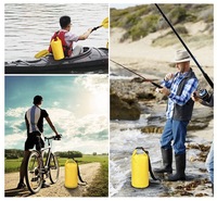 Sac étanche multifonctionnel durable 20L en PVC pour l'escalade en plein air Sac humide portable de grande capacité pour la natation