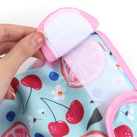Pantalons physiologiques pour chiens imprimés de fruits, culottes sanitaires pour chiennes, couches réutilisables, sous-vêtements pour animaux de compagnie, vêtements pour chiens