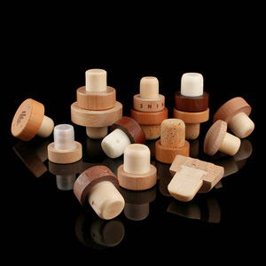 <span class=keywords><strong>Bouchon</strong></span> en liège synthétique en forme <span class=keywords><strong>de</strong></span> T avec couvercle en bois, finition lisse, <span class=keywords><strong>pour</strong></span> bouteilles <span class=keywords><strong>de</strong></span> champagne et <span class=keywords><strong>de</strong></span> whisky, accessoires <span class=keywords><strong>de</strong></span> bar haut <span class=keywords><strong>de</strong></span> gamme - Product Image 2