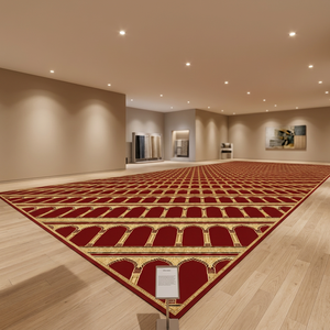 Alfombra de Oración Musulmana Clásica de Poliéster de Pelo Medio con Respaldo Antideslizante de Polipropileno, Alfombra de Oración Comercial para Mezquita, Hecha a Máquina - Product Image 2