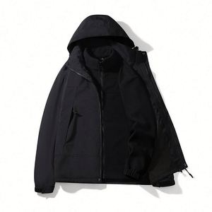 Veste de travail imperméable et personnalisée pour l'extérieur, combinaison d'escalade, veste softshell doublée pour rester au chaud - Product Image 2