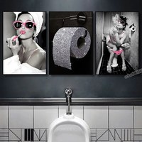Audrey Hepburn – impressions sur toile murales, motif de lettres classiques, décoration pour la maison, l'hôtel, le bar, les toilettes, affiche de mode pour femme, pour salle de bain