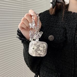 Funda <span class=keywords><strong>de</strong></span> TPU con Estampado <span class=keywords><strong>de</strong></span> Mariposas para <span class=keywords><strong>AirPods</strong></span> 4/3/2/1, para Chicas y Mujeres, con Correa y Cadena Decorativa para <span class=keywords><strong>AirPods</strong></span> <span class=keywords><strong>Pro</strong></span> 3/2 - Product Image 2