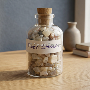 <b>Moon</b> stone chips bottle Gemstone bottle craft Semi precious stone chips Moonstone gemstone decor <b>Moon</b> Stone Chips Gemstone - Product Image 2