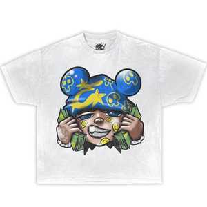 T-shirt Oversize con Grafica Big Money Talker, Stile Streetwear Y2k, Divertente Regalo di Natale - Product Image 1