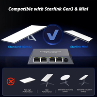 Adaptateur Ethernet pour Starlink Gen3 Mini avec 4 ports LAN Gigabit, câble de 0,5 m