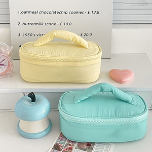 Borsa Cosmetica Impermeabile <span class=keywords><strong>in</strong></span> Nylon Multicolore <span class=keywords><strong>per</strong></span> Donne e Ragazze, Personalizzabile con Logo, <span class=keywords><strong>per</strong></span> Viaggi, Shopping e Attività all'Aperto, Facile da Riporre - Product Image 1