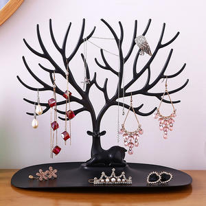 Organizadores de Joyas Creativos en Forma de Árbol con Diseño de Astas, Exhibidor de Joyas de Plástico, Colgador para Almacenamiento de Joyas - Product Image 3