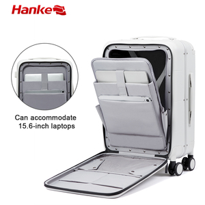 Ensemble de valises trolley design Hanke avec cadre en aluminium, bagages de cabine anti-collision, chariots de voyage, valises intelligentes en PC - Product Image 3