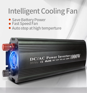 Convertidor de coche de 1000W con salida USB, cargador inversor único de 12V CC a 220V CA, inversor de corriente de 4 enchufes para coche, barco, Camping - Product Image 5