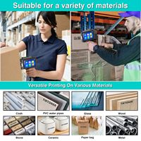 Impresora de Inyección de Tinta Portátil Inteligente con Pantalla Táctil para Cajas de Cartón, Tuberías de Acero, Latas de Aluminio, Botellas de Vidrio, Madera, Piezas Automotrices