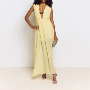 Robe en coton personnalisée 2025 pour femme – Style décontracté, élégant et modeste – Robe midi tissée taille haute avec dentelle - Product Image 3
