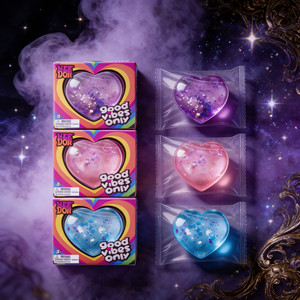 Sparkle Hearts Teenie Needoh Squishy Toys Mini Stress Relief Slow Rising <b>Squeeze</b> <b>Ball</b> - Product Image 4