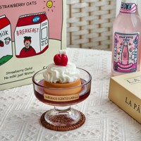 Bestseller Neue Aromatherapie Handgeformte Glas-Duftkerze im Puddingbecher-Stil Cremiger Duft Kreatives Geschenk Heimdekoration
