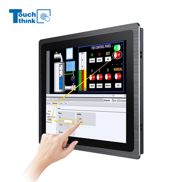 All-in-One 7-23.8'' Embedded System Industrial Panel PC New Thin Frame Touch Screen Monitor 2-8GB RAM 16G-1TB SSD for