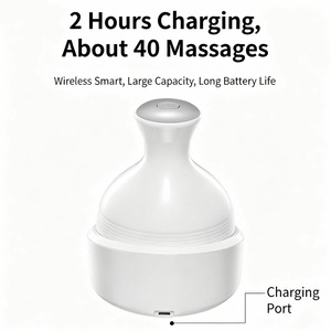 Masajeador Eléctrico Portátil para el Cuero Cabelludo, para el Crecimiento del Cabello, Masajeador <span class=keywords><strong>de</strong></span> Cabeza 4D con Amasamiento Profundo, Alivio del Estrés, Impermeable - Product Image 2