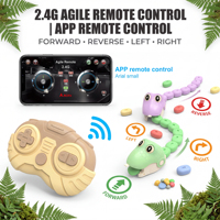 Jouet Serpent Magnétique RC : Serpent Télécommandé Interactif Électrique pour Enfants, Jeu de Combat Multijoueur Éducatif