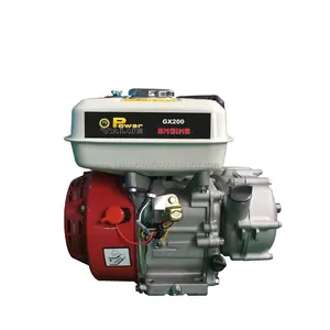 छोटे क्लच एकल सिलेंडर पेट्रोल इंजन gx200 6.5hp पेट्रोल इंजन के साथ 1/2 reducer