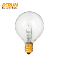 Ampoules rondes de remplacement de haute qualité G40 G50 pour guirlandes lumineuses de patio, ampoule incandescente en verre transparent, INC-G40G50